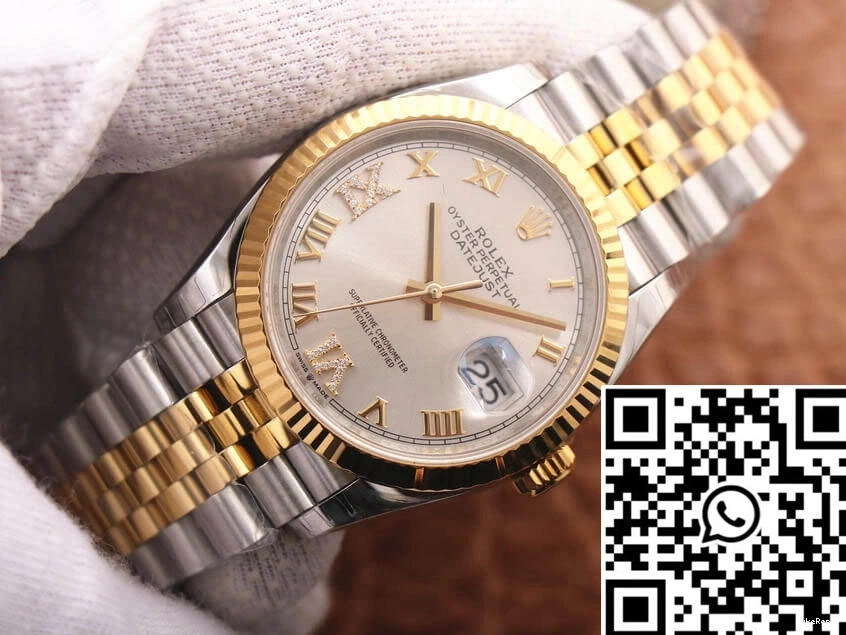 Yellow Rolex EW Factory Diamond M126233-0031 Gold Dial Datejust 0727